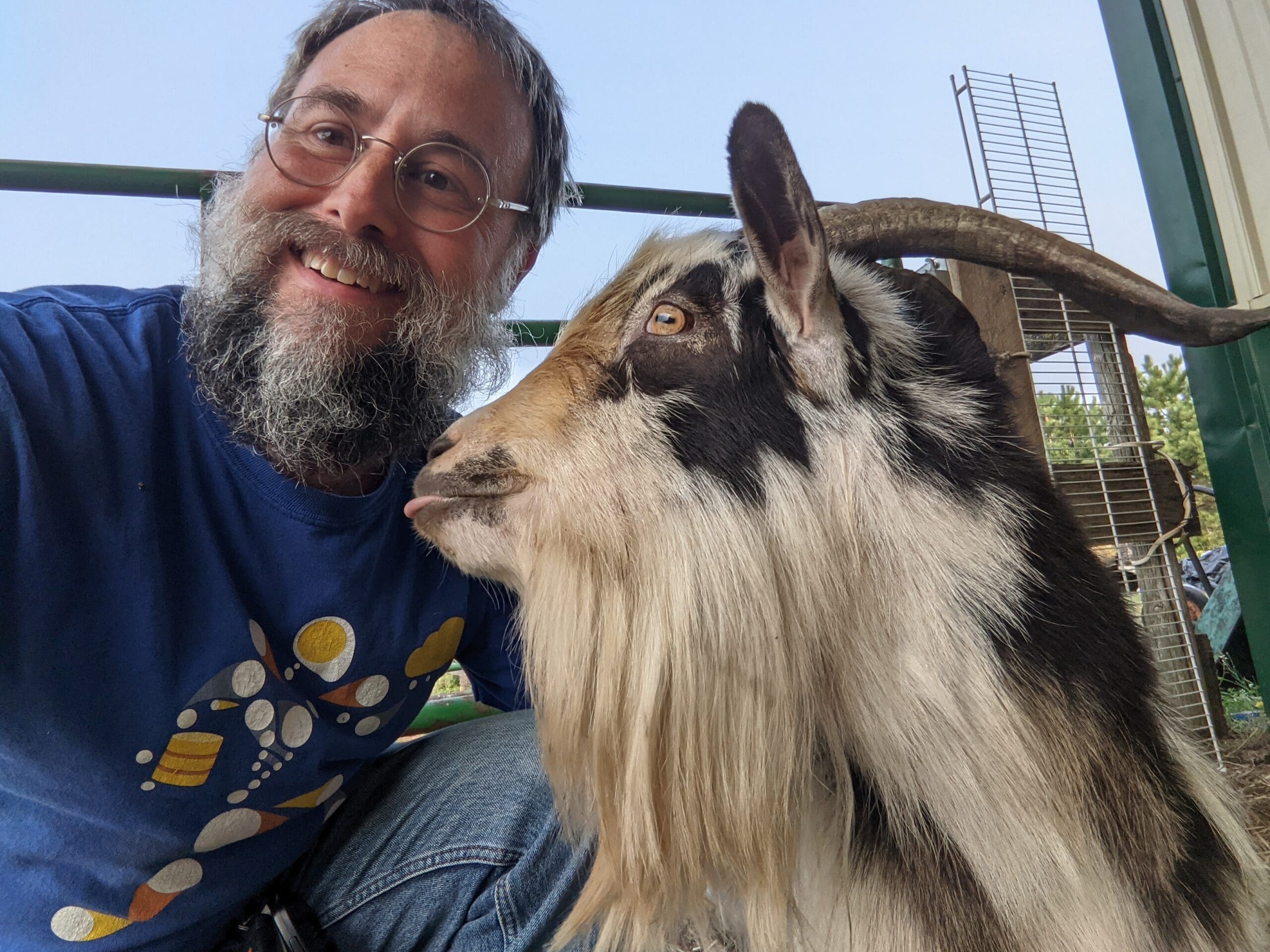 Buckey and George at Wild Haven Farm